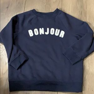 “Bonjour” Kids Crewneck